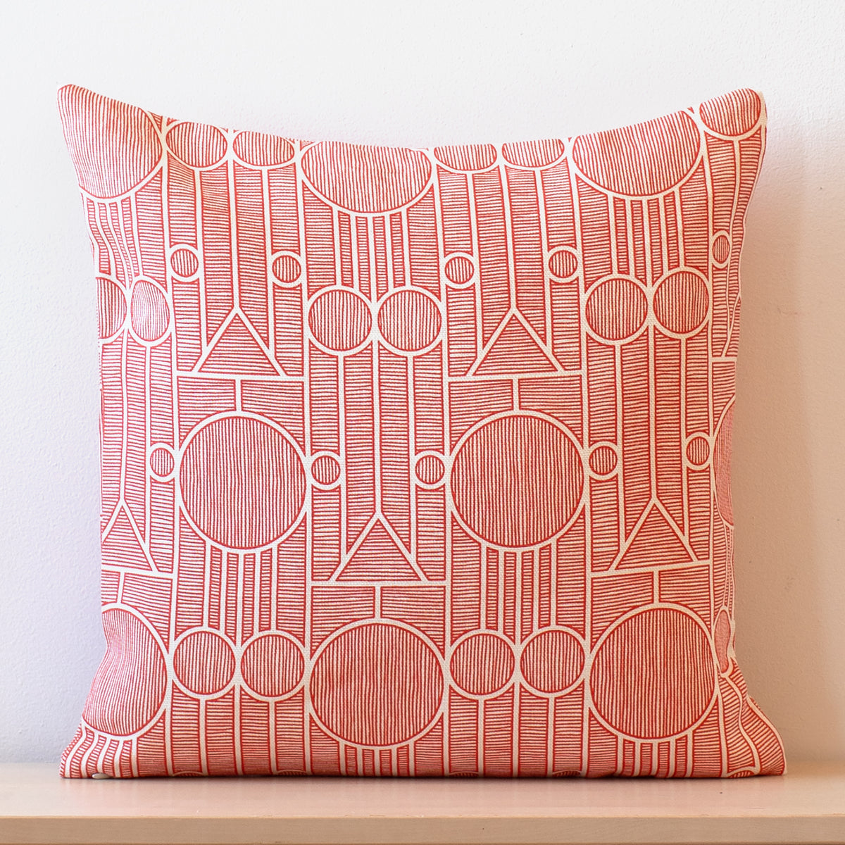 Belgian Linen Pillow Case - Vienna Red