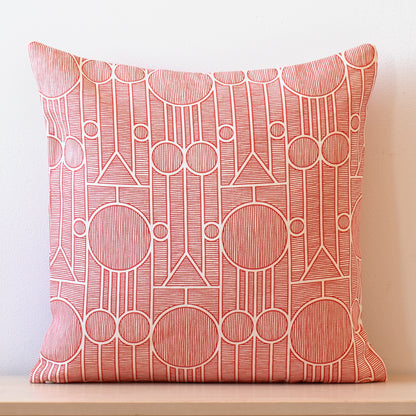 Belgian Linen Pillow Case - Vienna Red