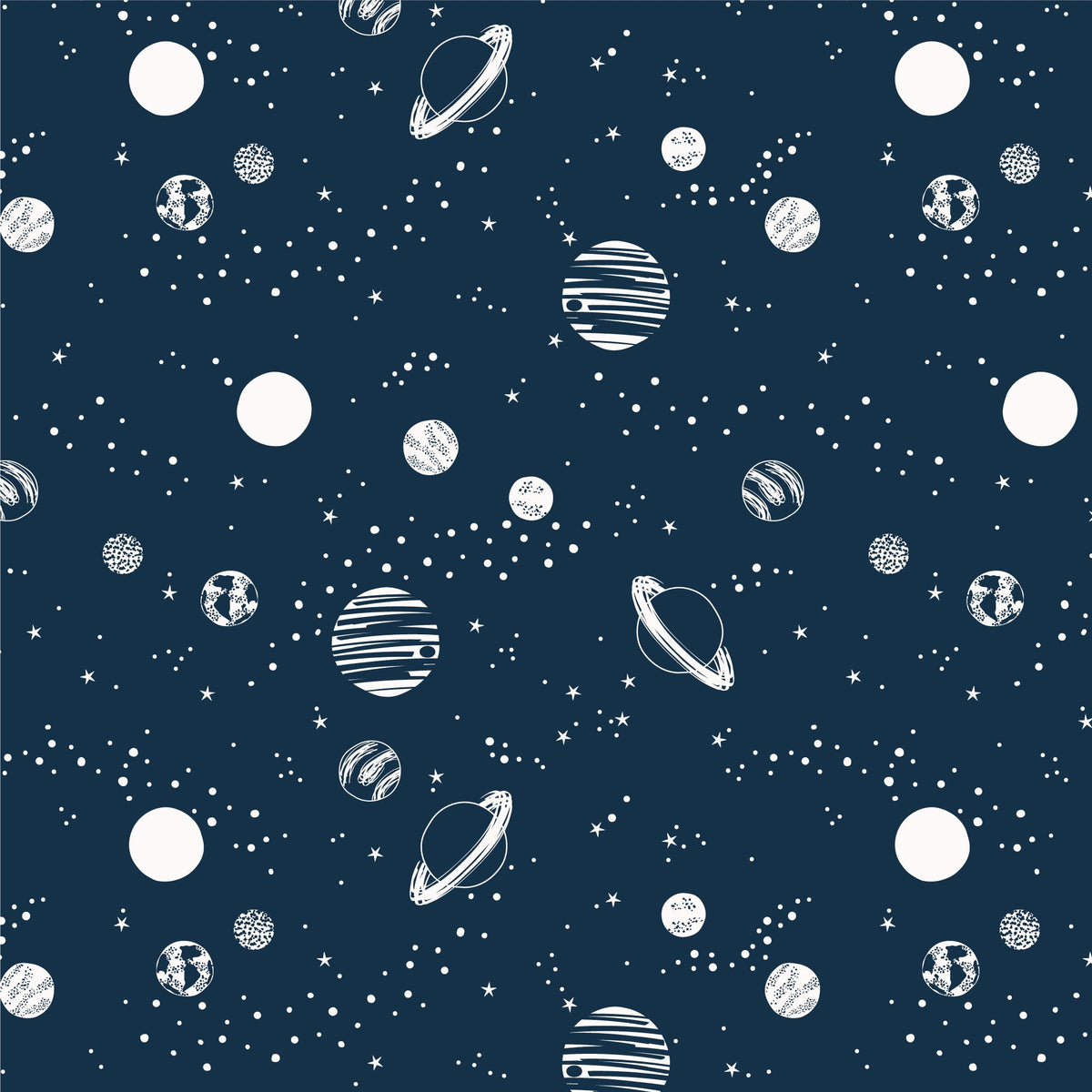 Baby Tank Top - Planets Night Sky