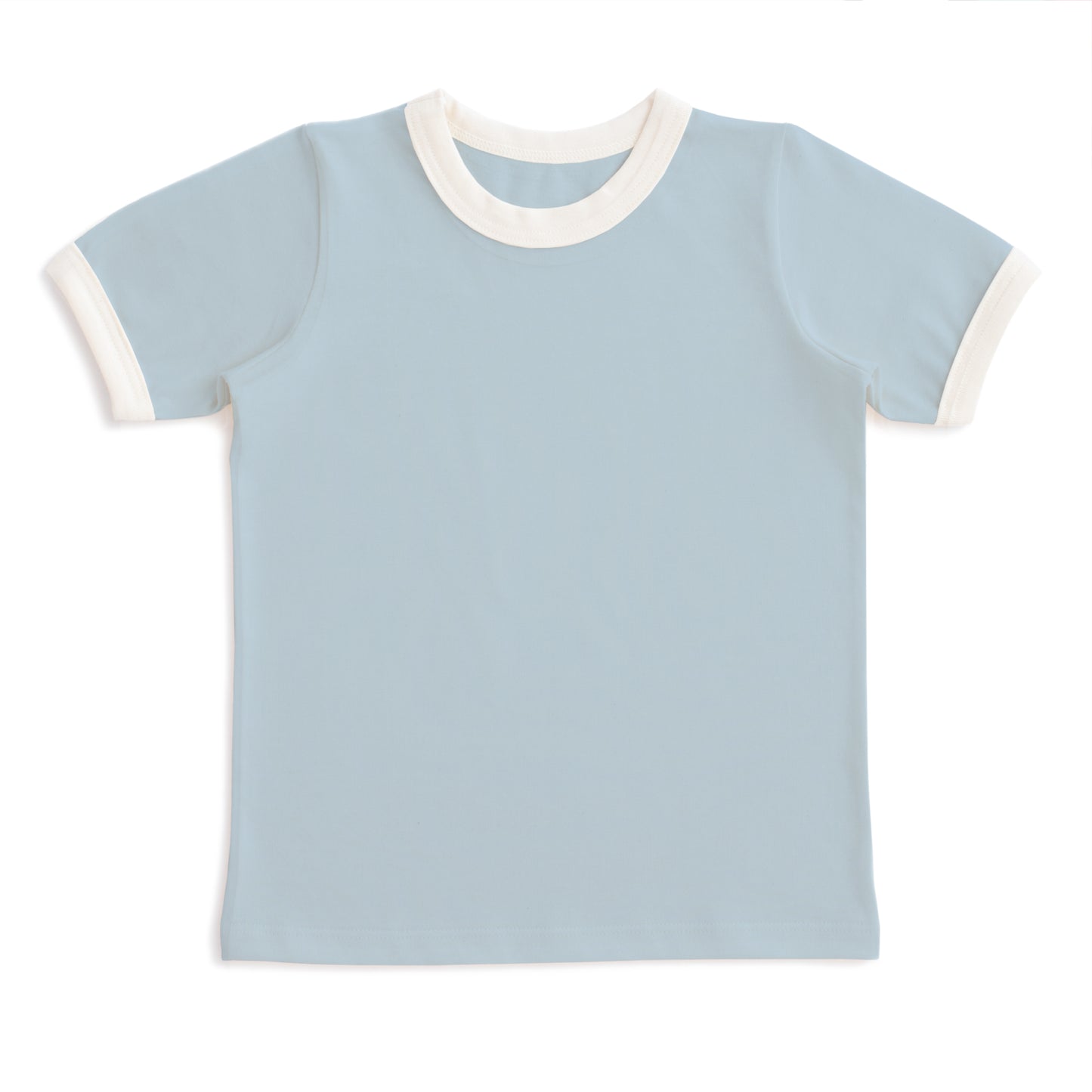 Ringer Tee - Solid Sky Blue