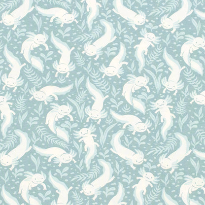 Tank Top Romper - Axolotls Surf Blue
