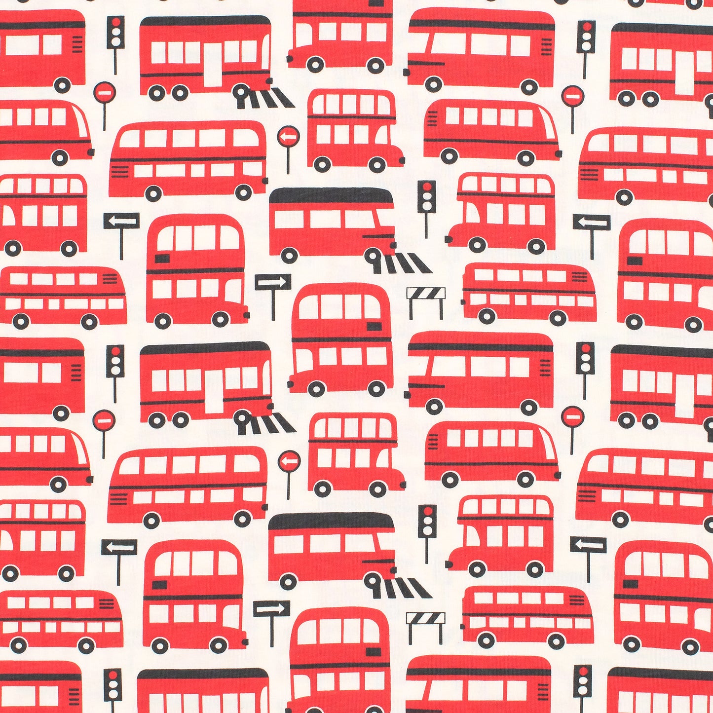 Leggings - Double Decker Buses Red