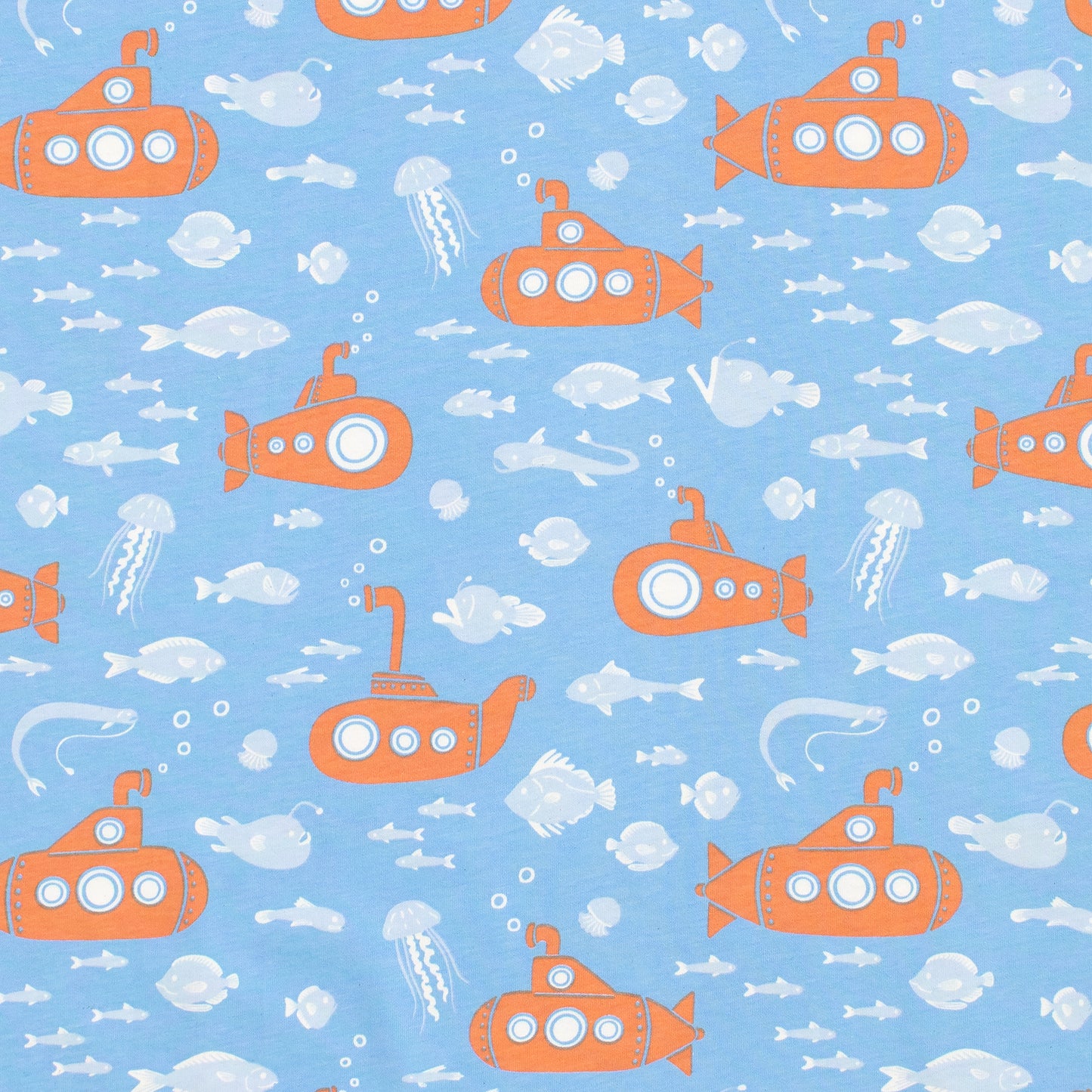 Short-Sleeve Tee - Submarines Blue & Orange