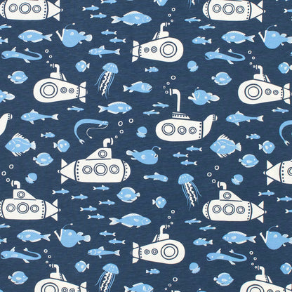 Valencia Dress - Submarines Navy & Blue