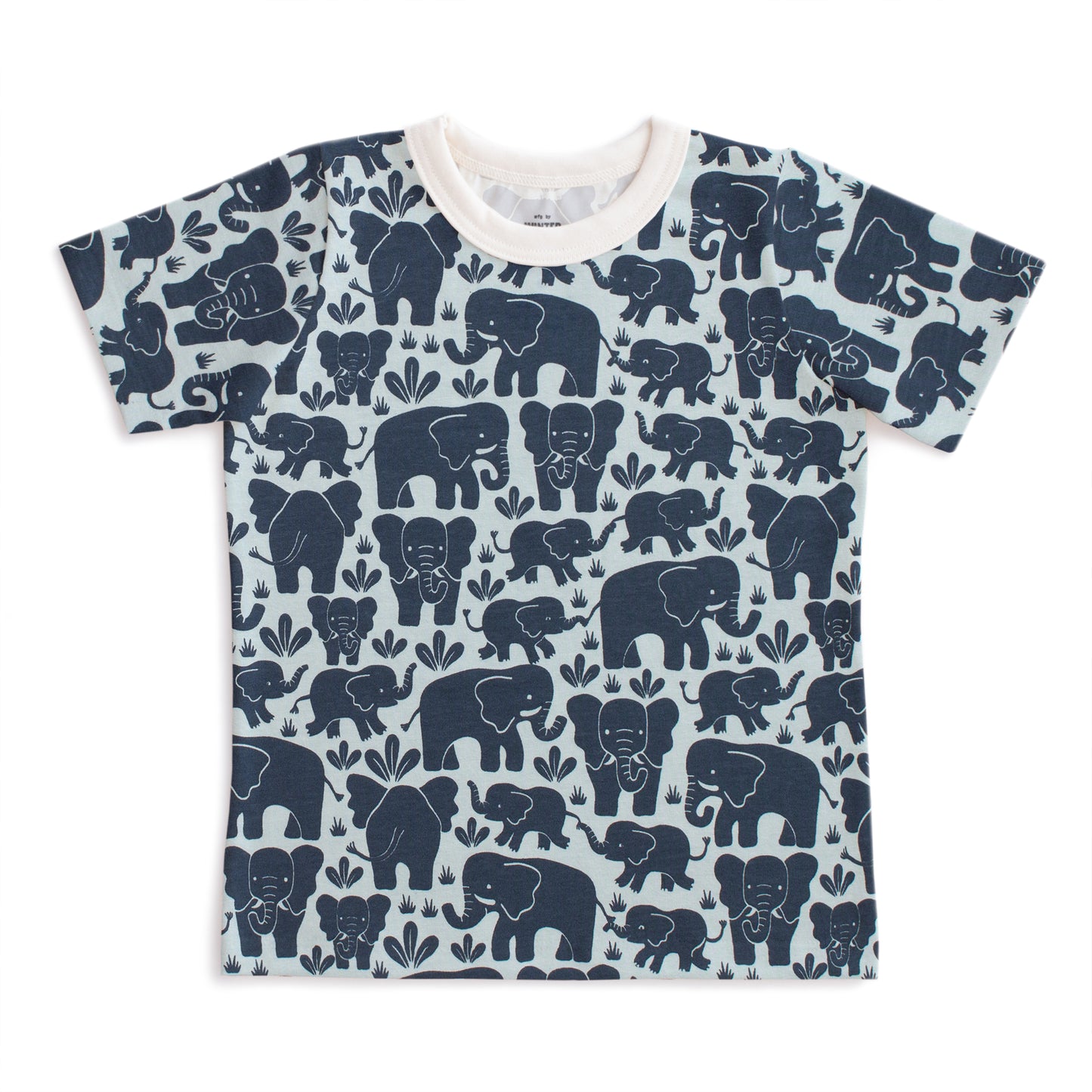 Short-Sleeve Tee - Elephant Herd Navy