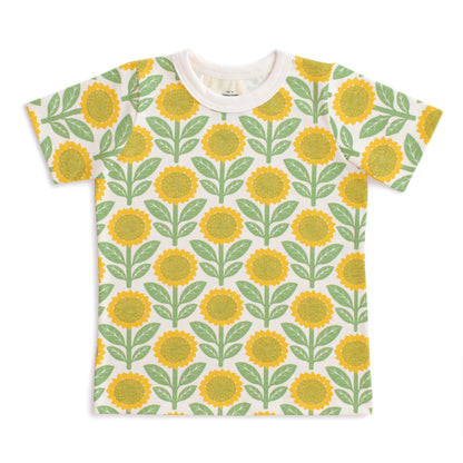 Short-Sleeve Tee - Sunflowers Green