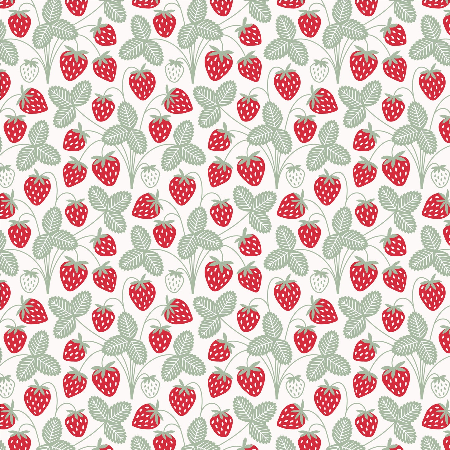 Kids Pajama Set - Strawberries Red & Green