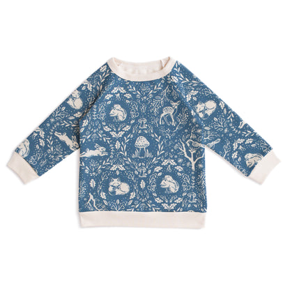 Sweatshirt - Animal Tapestry Blue