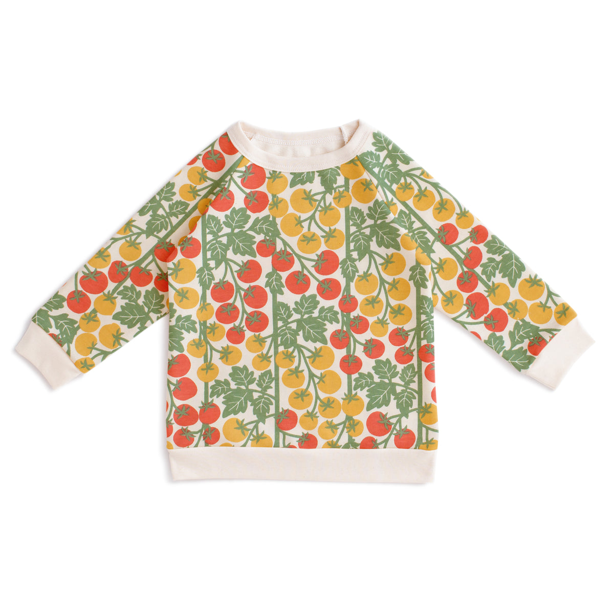 Sweatshirt - Tomato Vines Red & Yellow