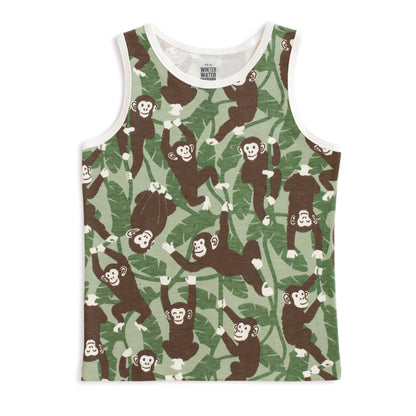 Tank Top - Chimpanzees Green