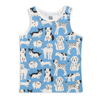Tank Top - Dog Parade Blue