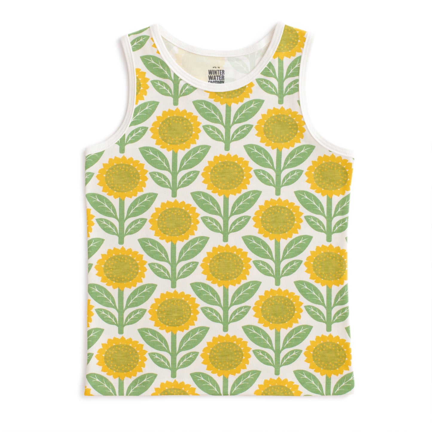 Tank Top - Sunflowers Green