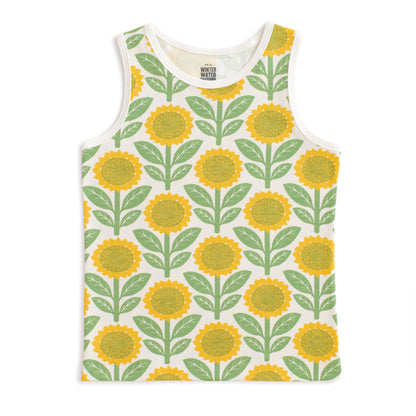 Tank Top - Sunflowers Green