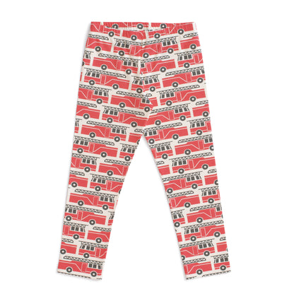 Baby Leggings - Firetrucks Red