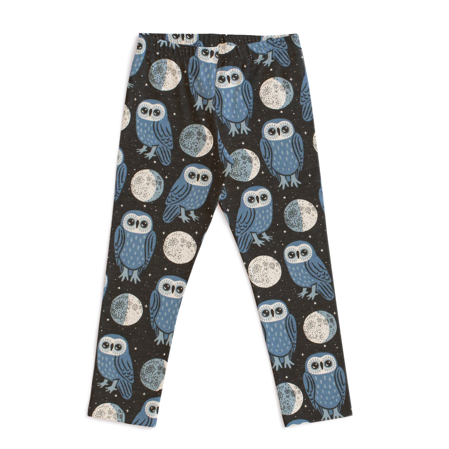 Leggings - Midnight Owls Charcoal & Blue