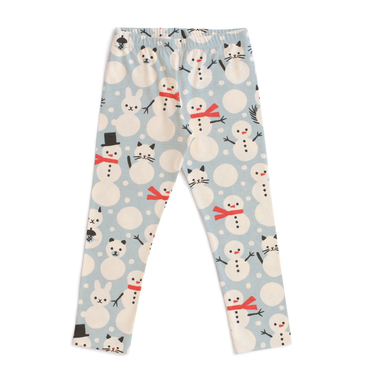 Leggings - Snow Creatures Sky Blue