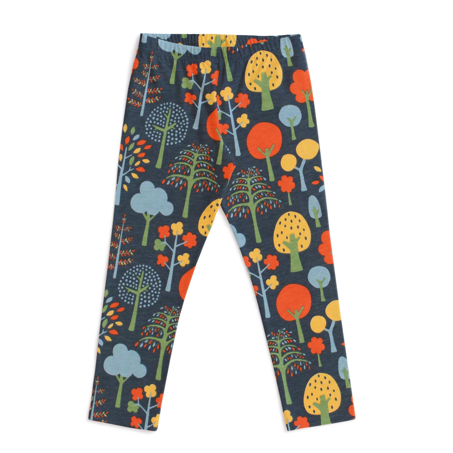 Leggings - Trees Navy & Green