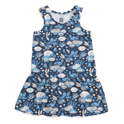 Valencia Dress - Ocean Life Navy