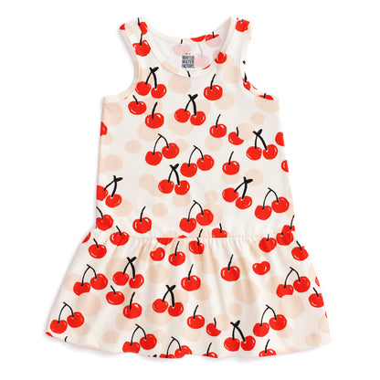Valencia Dress - Cherries Red