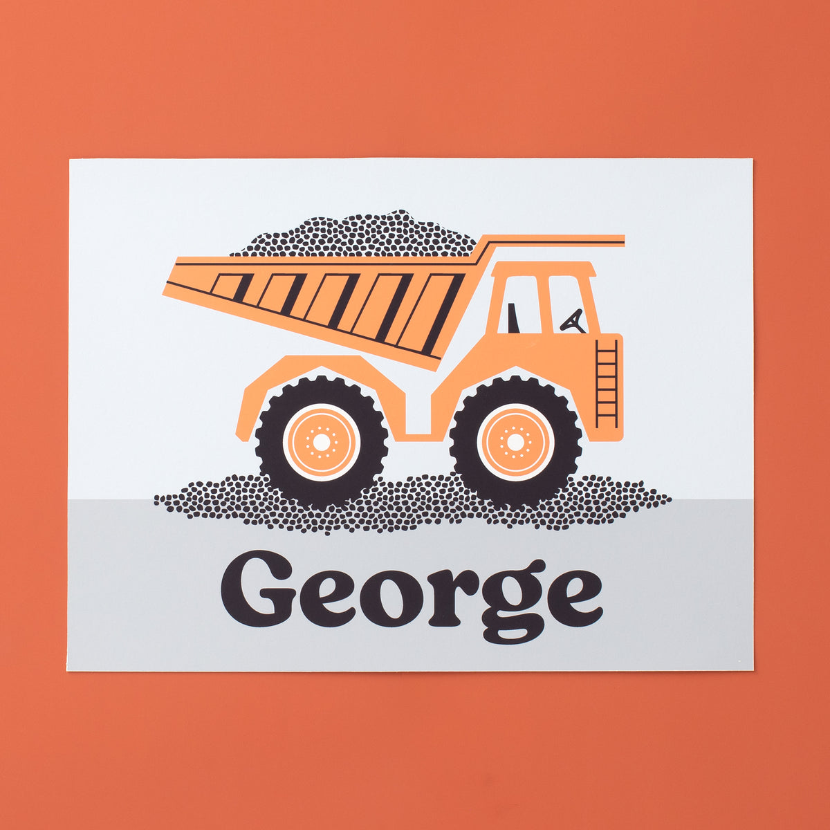 Customized Wall Art - Dump Truck