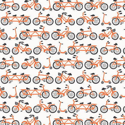 Short-Sleeve Lap Tee - Bikes Orange
