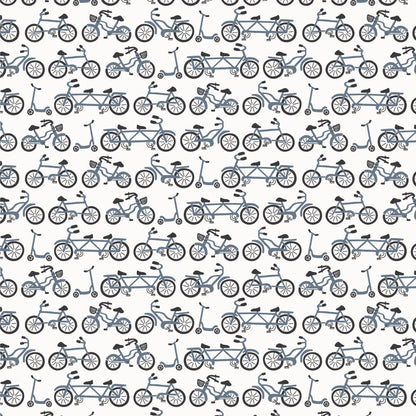 Short-Sleeve Lap Tee - Bikes Slate Blue