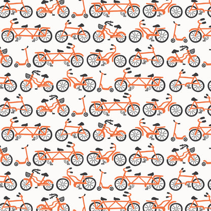 Long-Sleeve Lap Tee - Bikes Orange