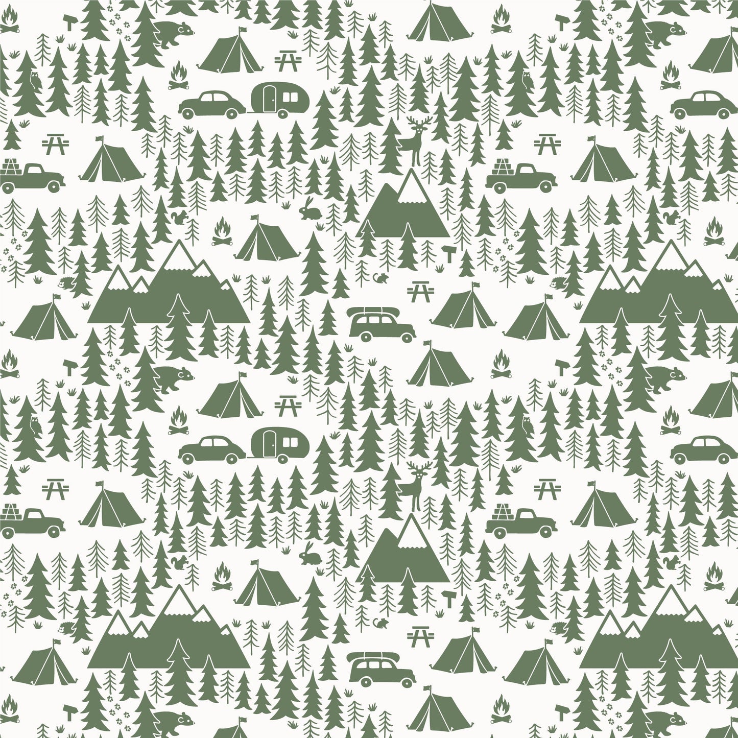 Short-Sleeve Lap Tee - Campground Forest Green