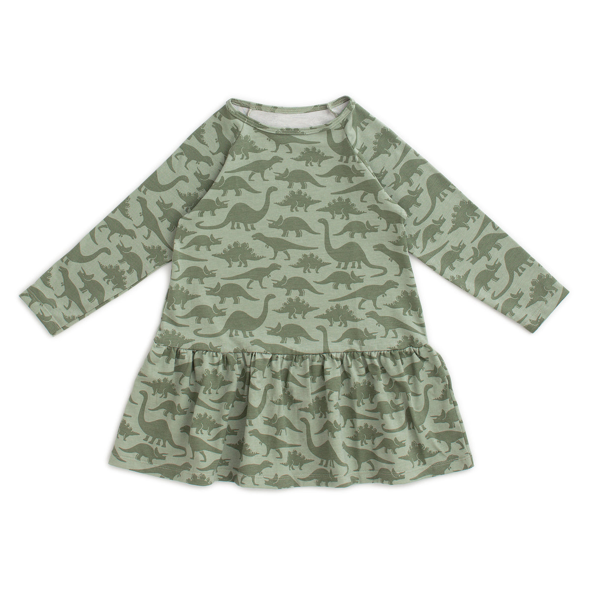 Chicago Dress - Dinosaurs Sage