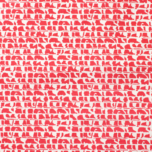 Belgian Linen - Corrugated Red