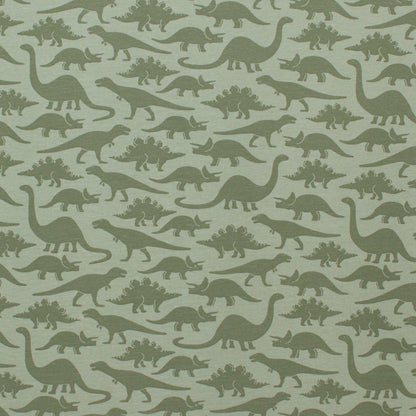 Long-Sleeve Lap Tee - Dinosaurs Sage