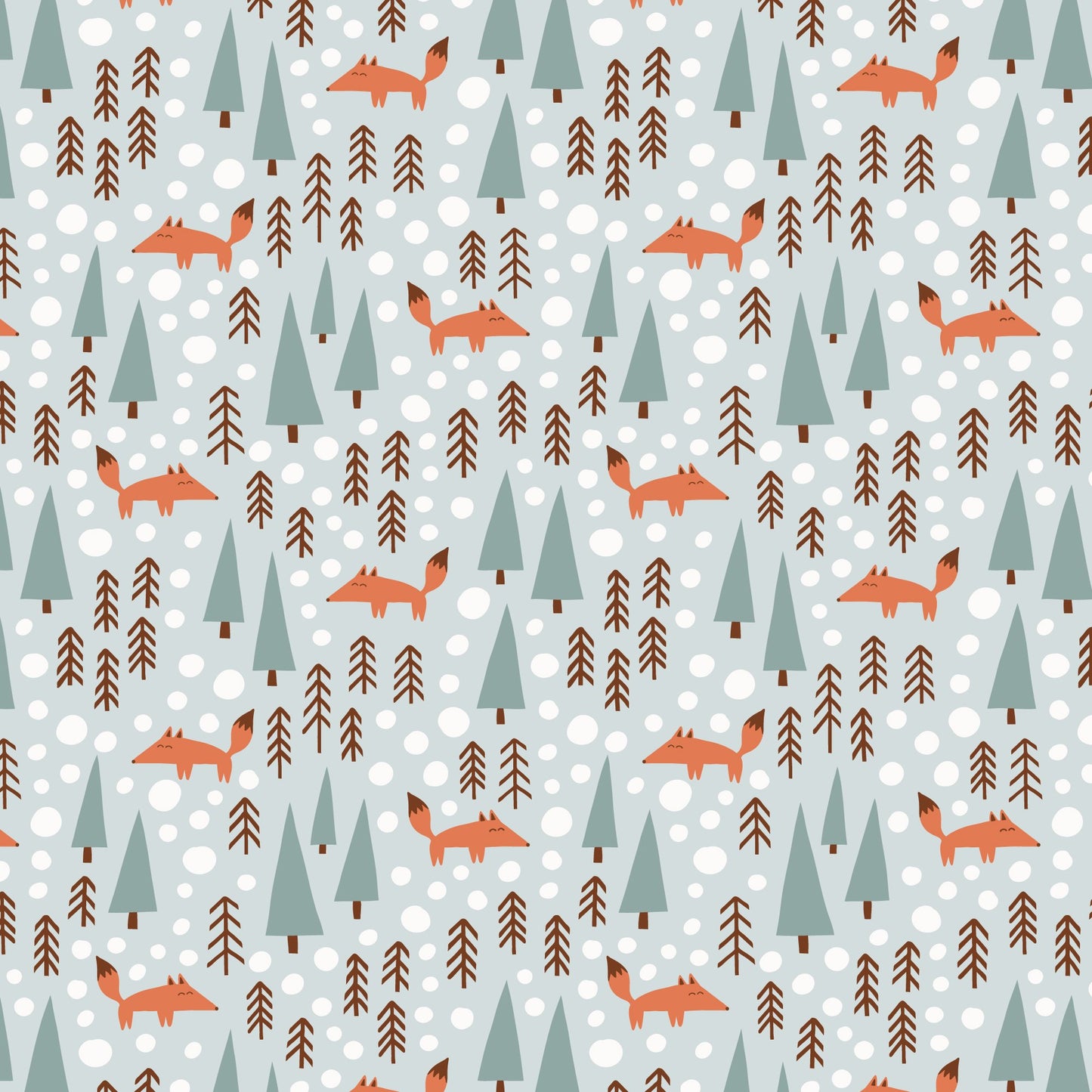 Leggings - Foxes Pale Blue