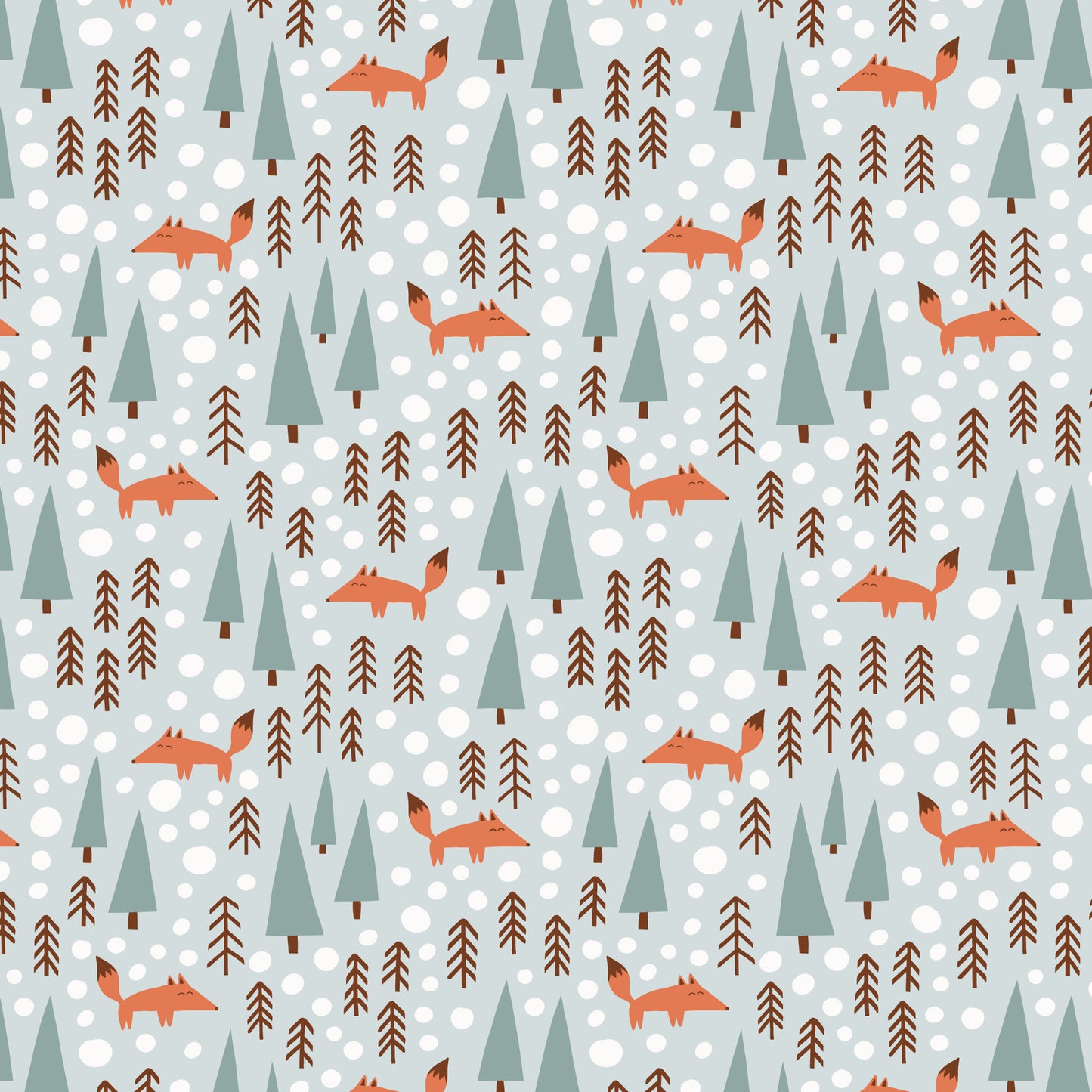 Long-Sleeve Lap Tee - Foxes Pale Blue