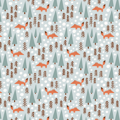 Long-Sleeve Lap Tee - Foxes Pale Blue