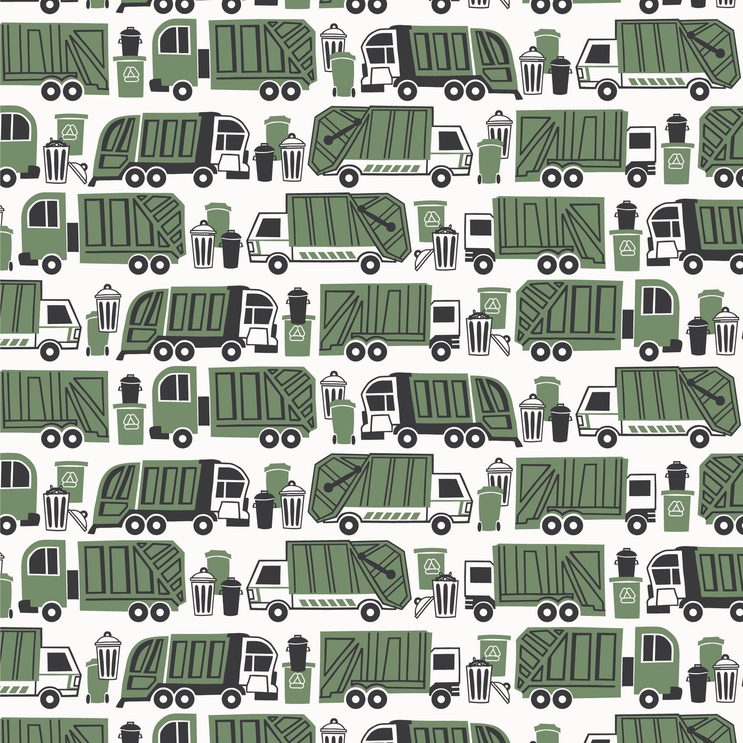 Short-Sleeve Lap Tee - Garbage & Recycling Green