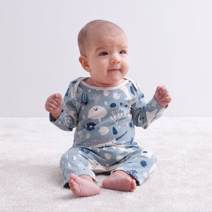 Long Sleeve Romper - Chemistry Navy