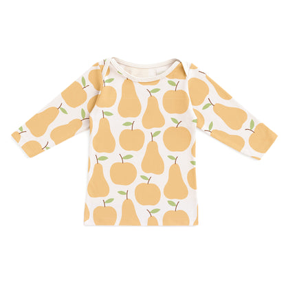 Long-Sleeve Lap Tee - Apples & Pears Yellow