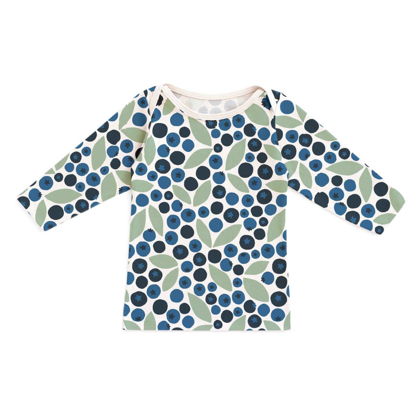 Long-Sleeve Lap Tee - Berries Blue & Green