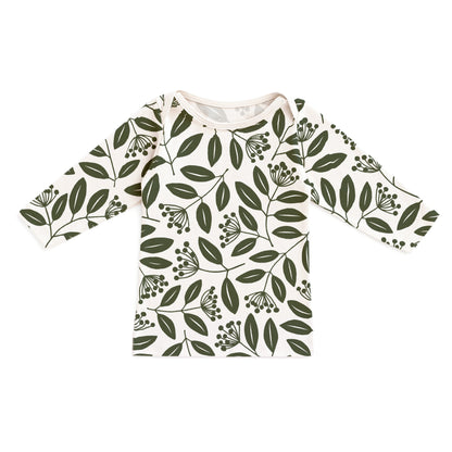 Long-Sleeve Lap Tee - Elderberries Dark Green