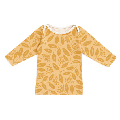 Long-Sleeve Lap Tee - Elderberries Ochre