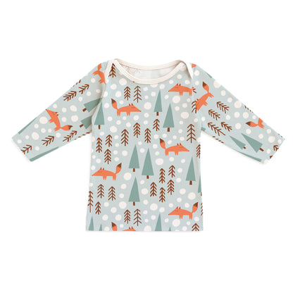Long-Sleeve Lap Tee - Foxes Pale Blue