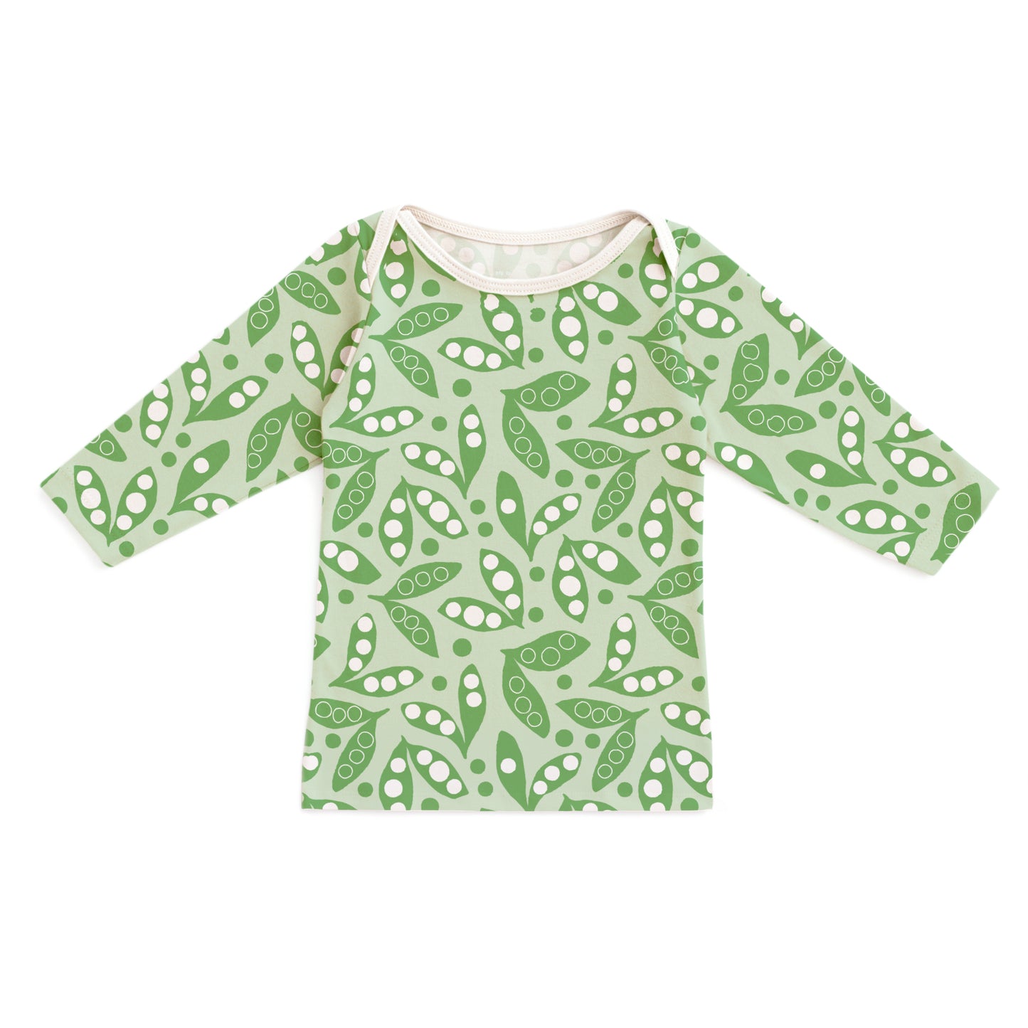 Long-Sleeve Lap Tee - Snow Peas Green