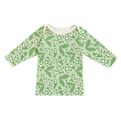 Long-Sleeve Lap Tee - Snow Peas Green