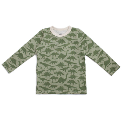 Long-Sleeve Tee - Dinosaurs Sage