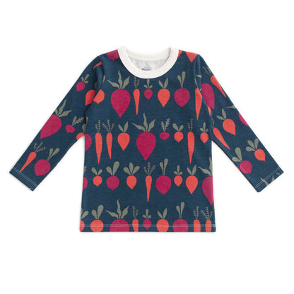 Long-Sleeve Tee - Root Vegetables Night Sky
