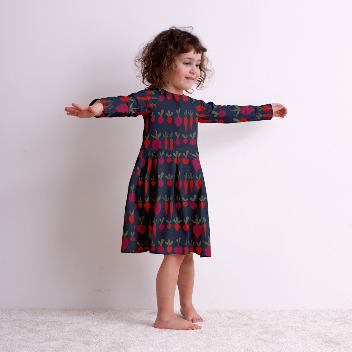 Madison Dress - Bears Black