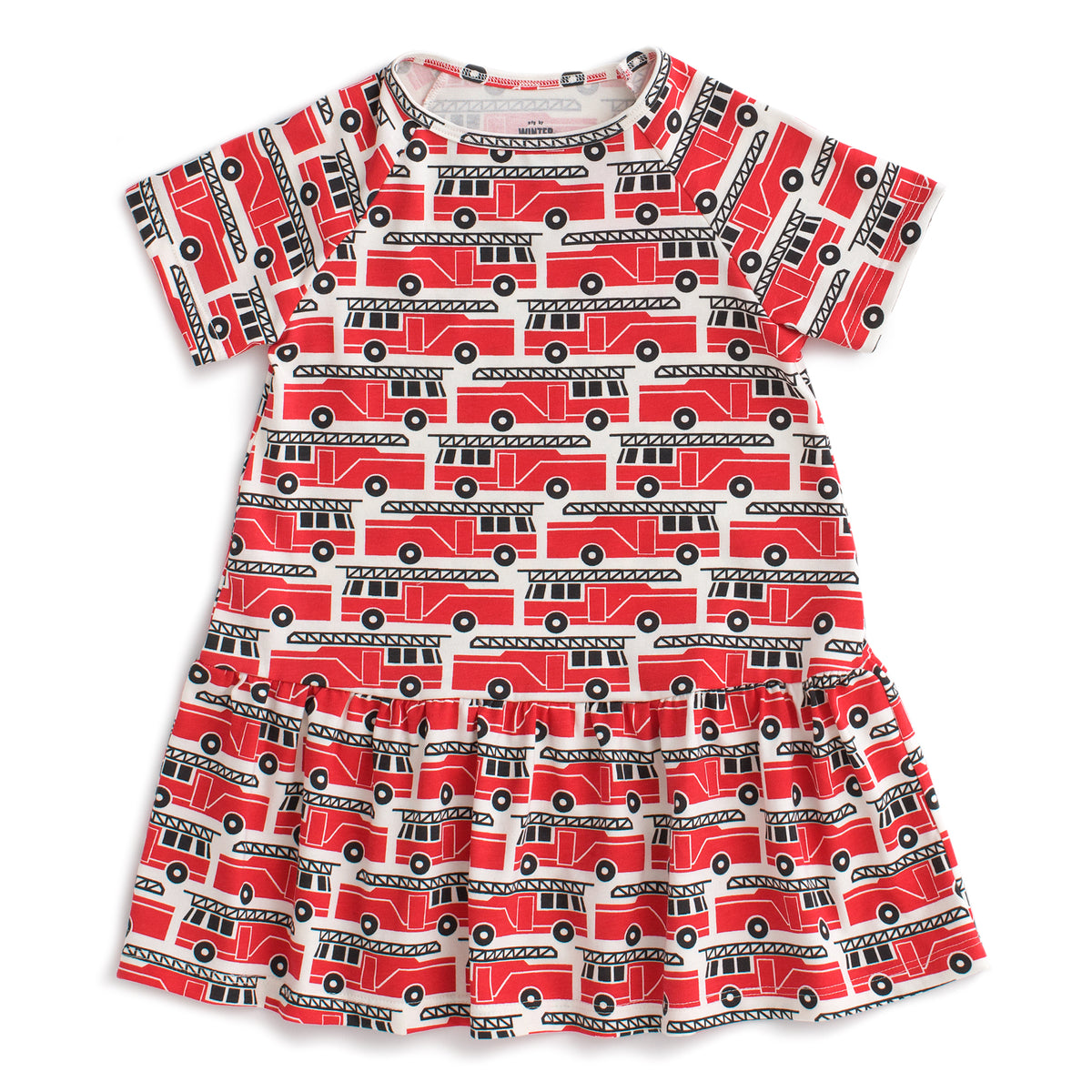 Milwaukee Dress - Firetrucks Red