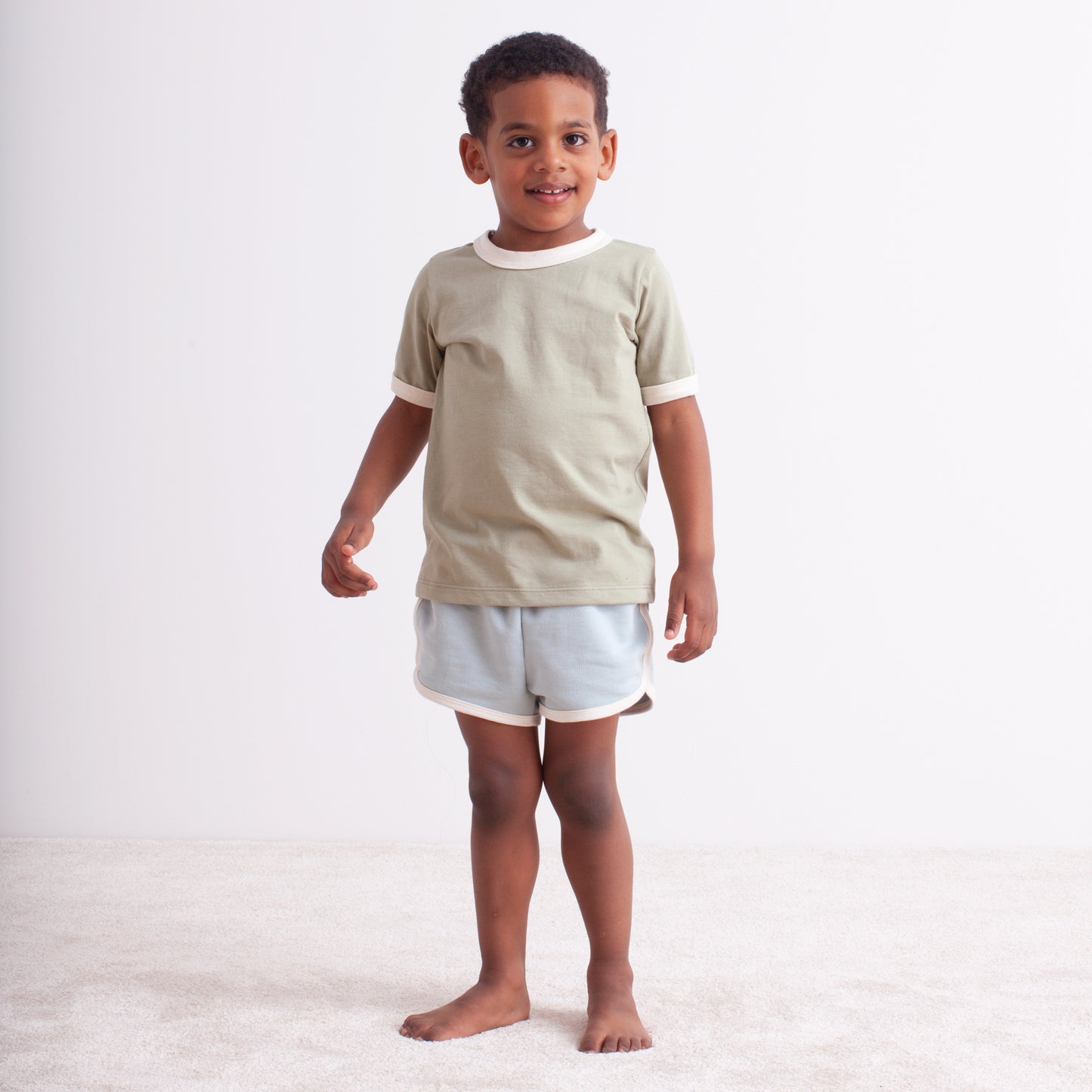 Ringer Tee - Solid Pink