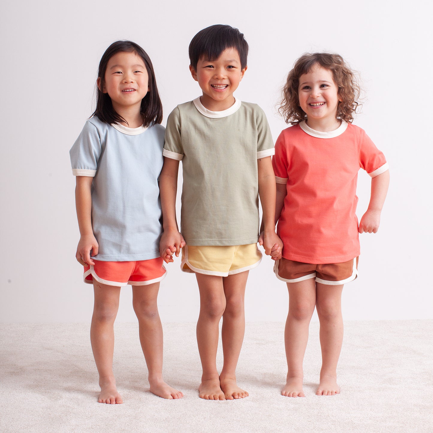 Ringer Tee - Solid Pink