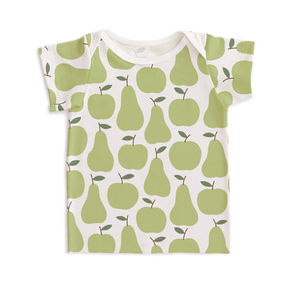 Short-Sleeve Lap Tee - Apples & Pears Green
